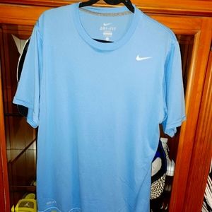 Brand new Nike baby blue Dri-Fit shirt